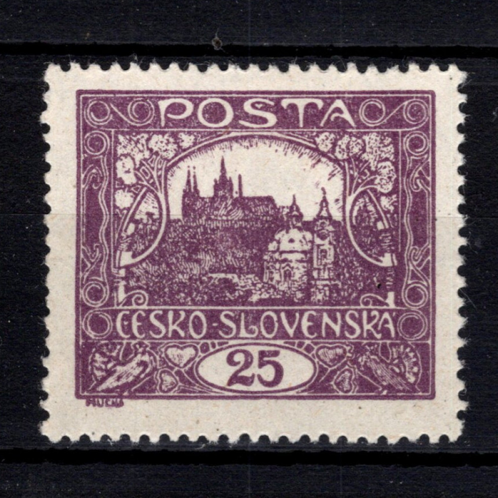 Selo Tchecoslováquia, Pof.11A (Pof. 11A), MH, 25h