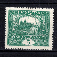 Selo Tchecoslováquia, Pof.4Aa (Pof. 4Aa), MH, 5h