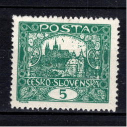Selo Tchecoslováquia, Pof.4Aa (Pof. 4Aa), MH, 5h