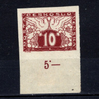 Selo Tchecoslováquia, Pof.S3 (Mi. 195), MH, 10h