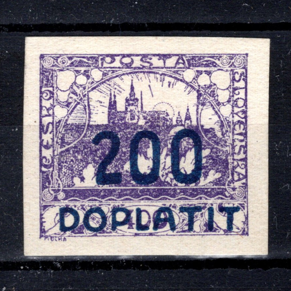 Stamp Czechoslovakia, Pof.DL28 (Mi. 19), MH, 200/400h