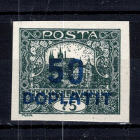 Briefmarke Tschechoslowakie, Pof.DL19 (Mi. 16)*, 50/75h