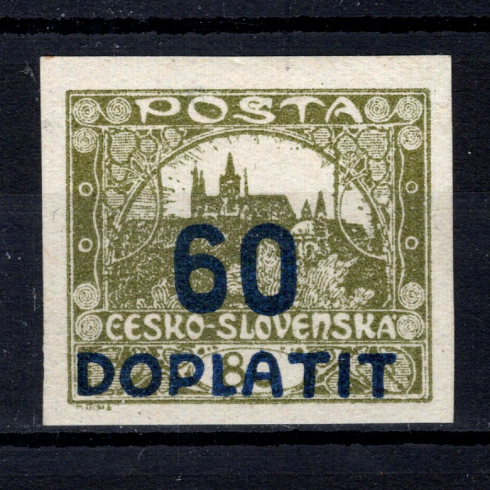 Stamp Czechoslovakia, Pof.DL23 (Mi. 17), MH, 60/80h