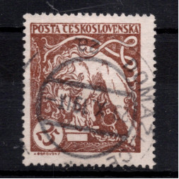 Briefmarke Tschechoslowakie, Pof.28Aa (Mi. 35Ab)*, 25h