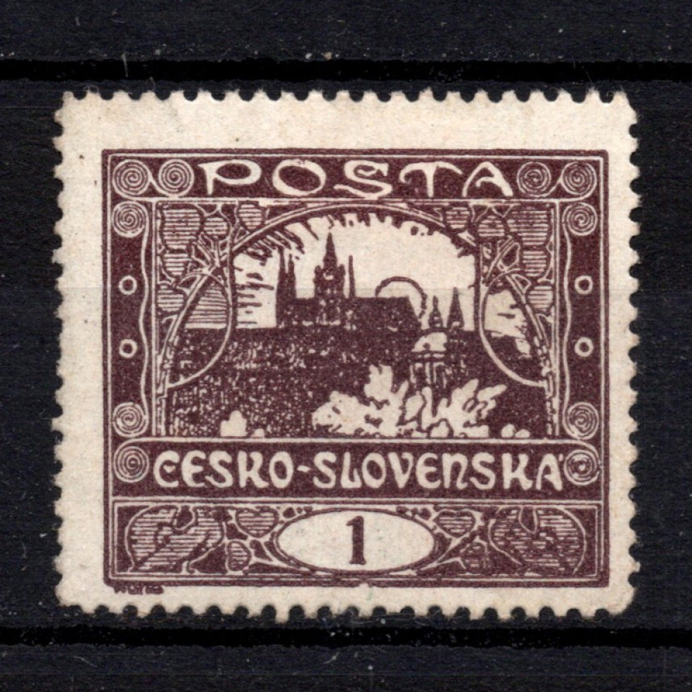 Známka ČSR, Pof.1C*, 1h