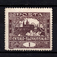 Známka ČSR, Pof.1C*, 1h