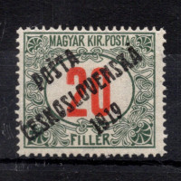 Briefmarke Tschechoslowakie, Pof.138 (Mi. 157)*, 20f