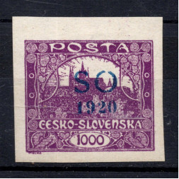 Sello Checoslovaquia, Pof.SO23 (Mi. 25), MH, 1000h