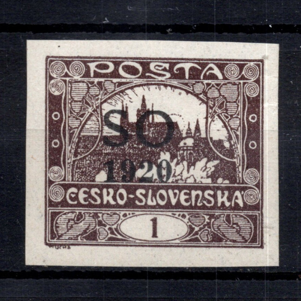 Sello Checoslovaquia, Pof.SO1 (Mi. 1), MH, 1h