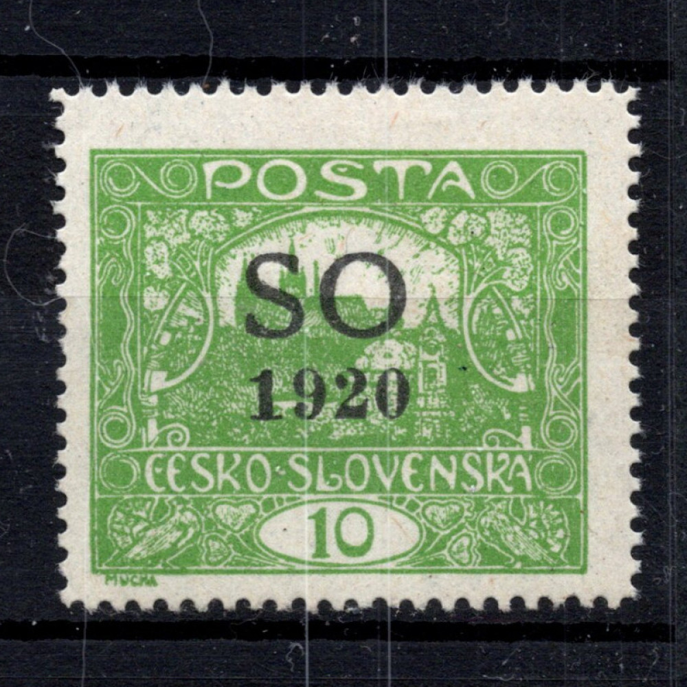 Briefmarke Tschechoslowakei SO 1920, Pof.SO4B (Pof. SO4B)*