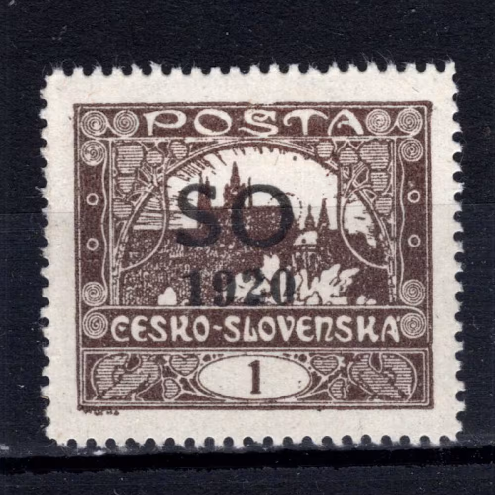 Stamp Czechoslovakia Eastern Silesia, Pof.SO1B (Pof. SO1B), MH