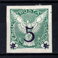 Selo Tchecoslováquia, Pof.NV9 (Mi. 216), MH, 5 / 2h