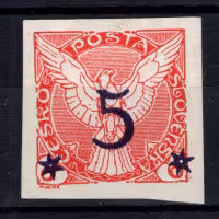Briefmarke Tschechoslowakie, Pof.NV10 (Mi. 220)*, 5 / 6h