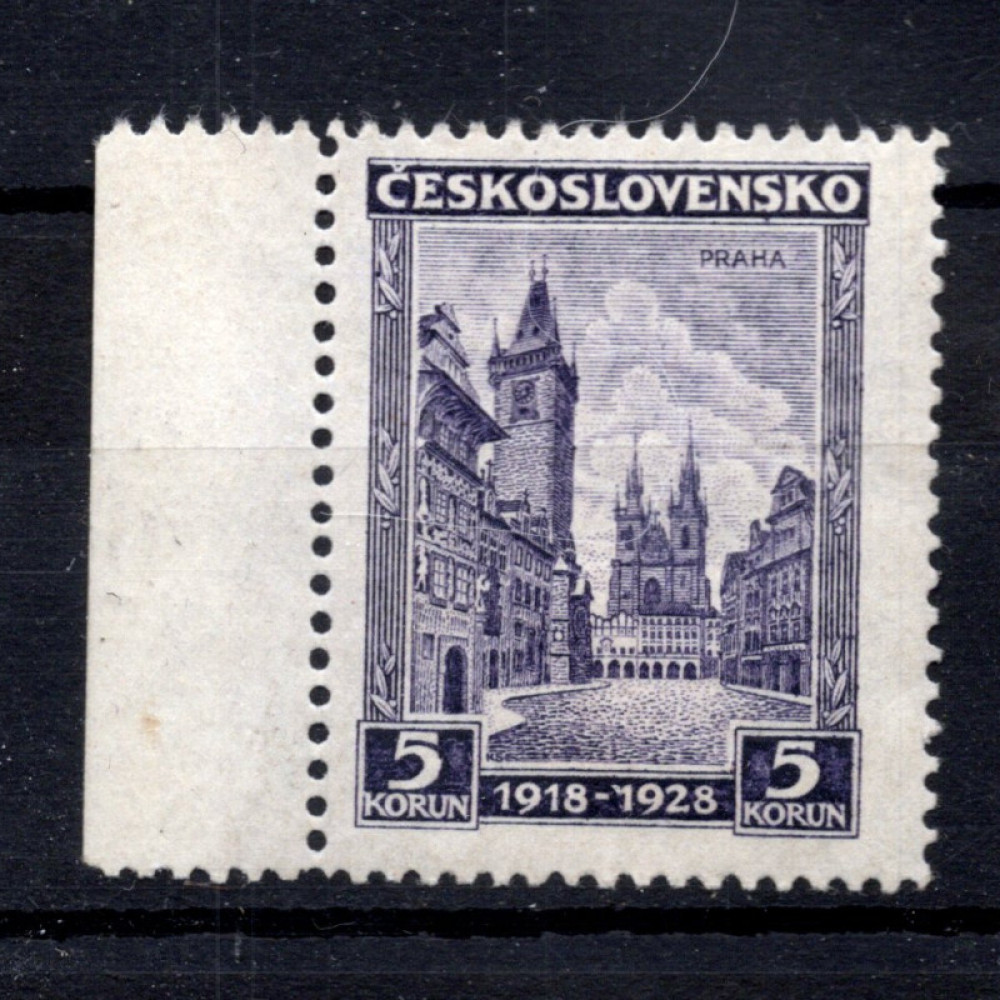 Briefmarke Tschechoslowakie, Pof.242 (Mi. 276)*, 5 Kč