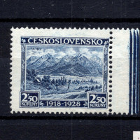 Selo Tchecoslováquia, Pof.240 (Mi. 274), MH, 2,50 Kč