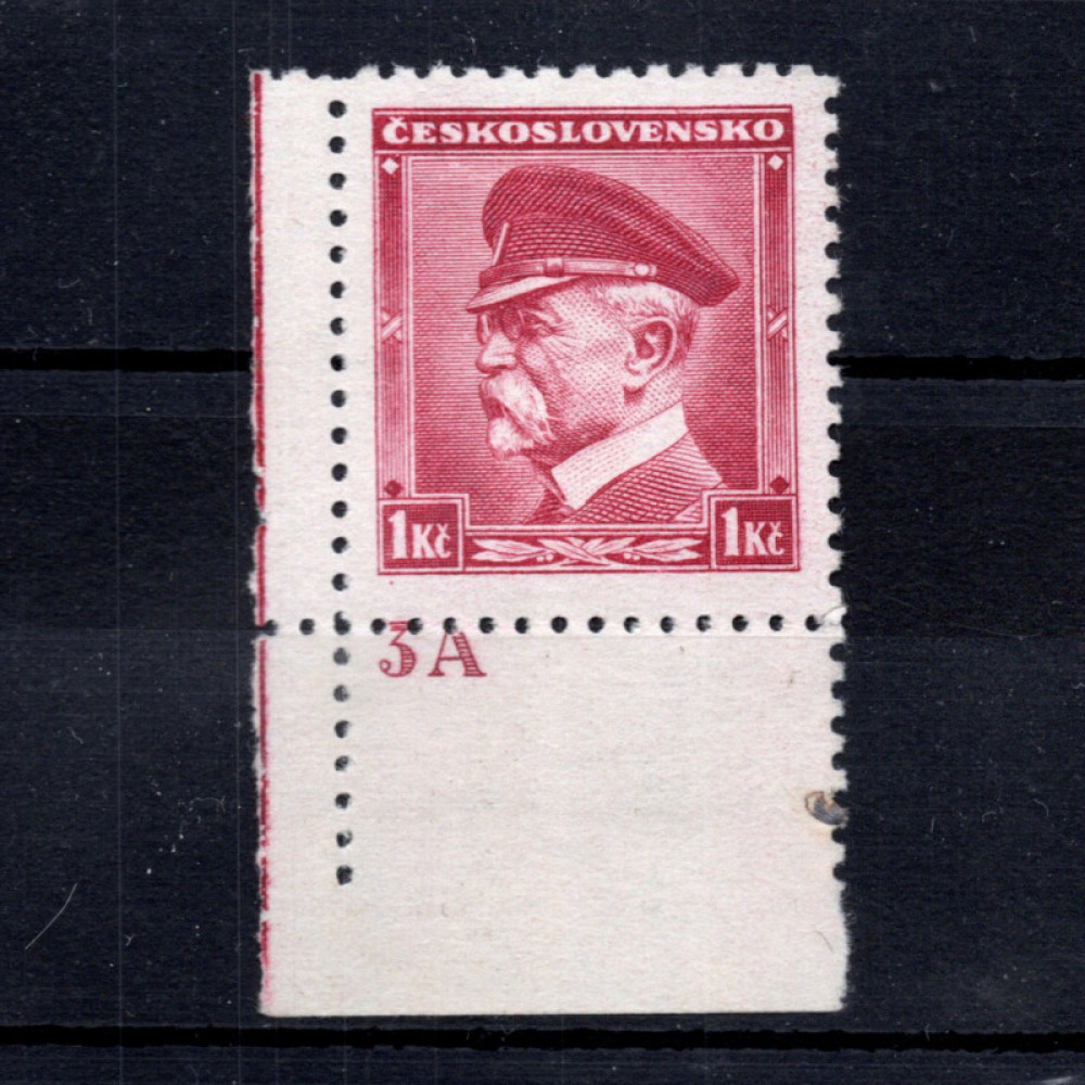 Známka s DČ ČSR, Pof.303**, 1 Kč