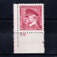 Známka s DČ ČSR, Pof.303**, 1 Kč