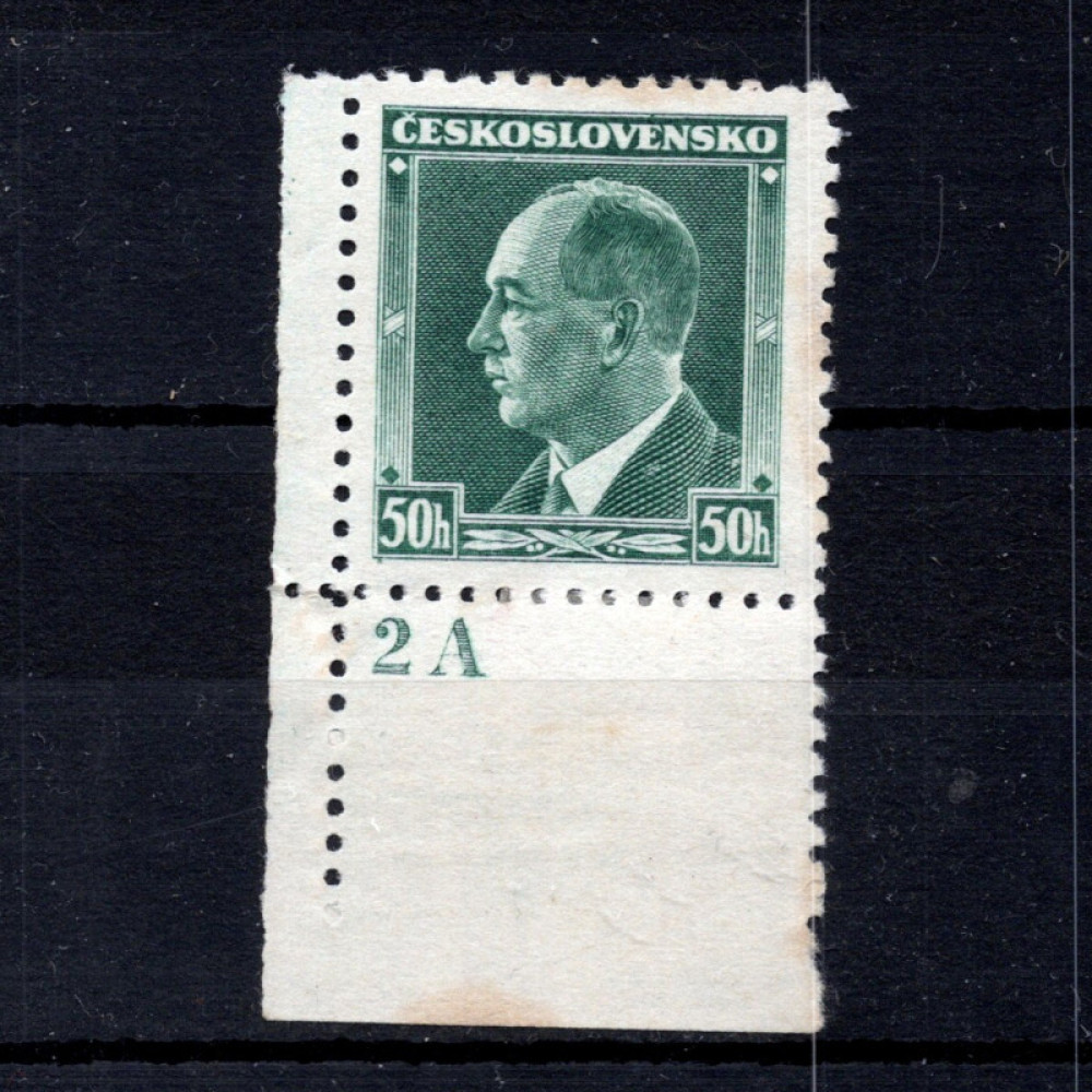 Briefmarken mit Kennzeichen Tschechoslowakie, Pof.314 (Mi. 360)*, 50h