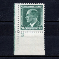 Briefmarken mit Kennzeichen Tschechoslowakie, Pof.314 (Mi. 360)*, 50h