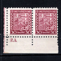 Selo Tchecoslováquia, Pof.252 (Mi. 281), MH, 30h