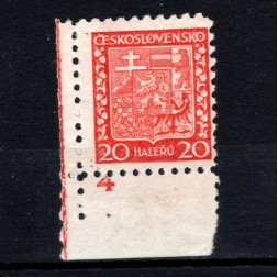 Známka s DČ ČSR, Pof.250**, 20h