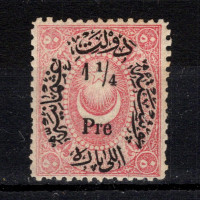 Známka Turecko, Mi.24 (SG 79)*, 1 1/4 Pia