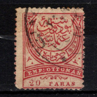 Sello Turquía, Mi.46A (SG 98a), Usado #, 20 Pa
