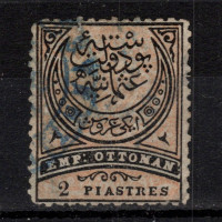 Sello Turquía, Mi.33 (SG 85), Usado #, 2 Pia