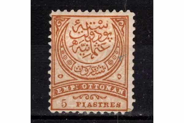 Známka Turecko, Mi.49B (Scott 71)*, 5 Pia