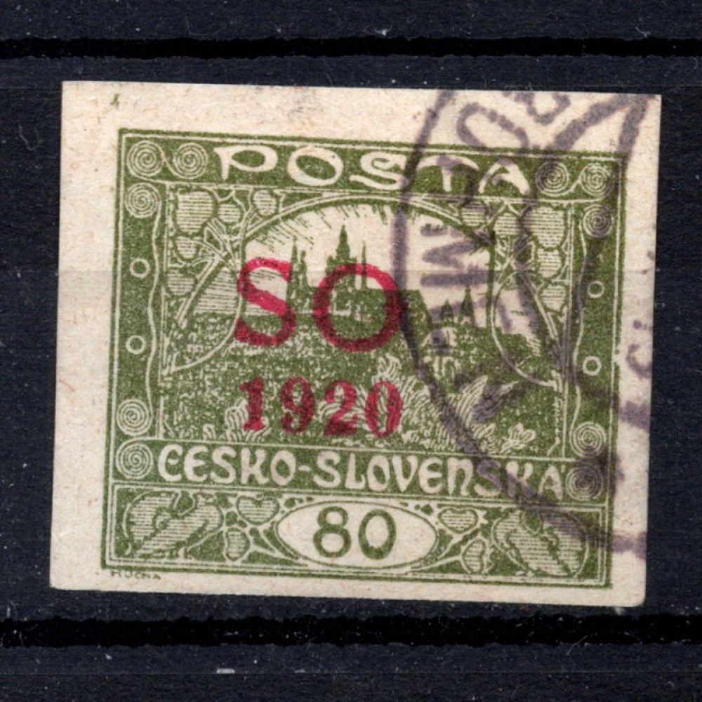 Sello Checoslovaquia, Pof.SO16 (Mi. 18), Usado #, 80h