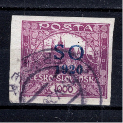 Sello Checoslovaquia, Pof.SO23 (Mi. 25), Usado #, 1000h