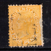Známka Queensland, SG141 (Mi. 42)#, 4 d
