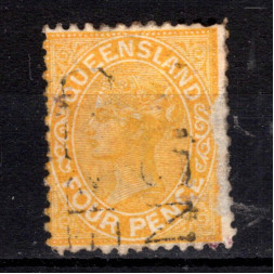Selo Queensland, SG141 (Mi. 42), Usado #, 4 d