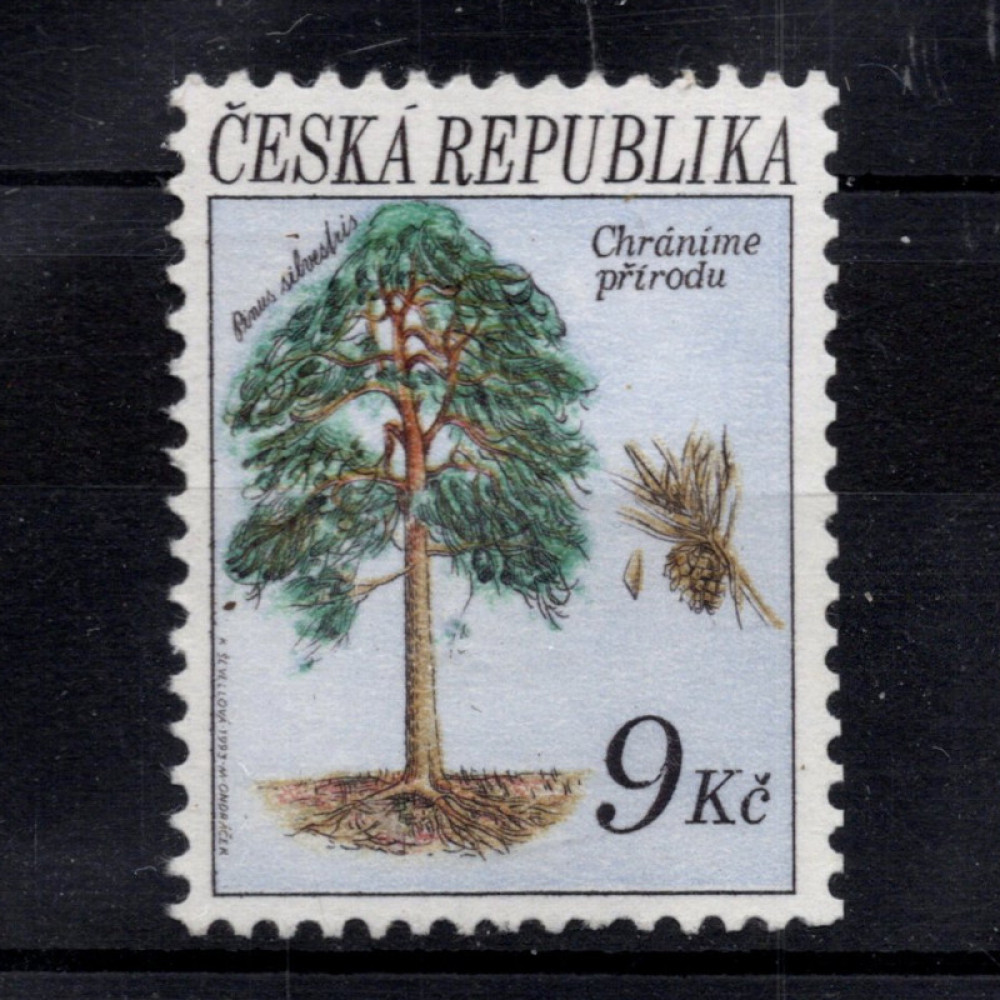 Briefmarke Tschechische Republik, Pof.25 (Mi. 25)**, 9 Kč