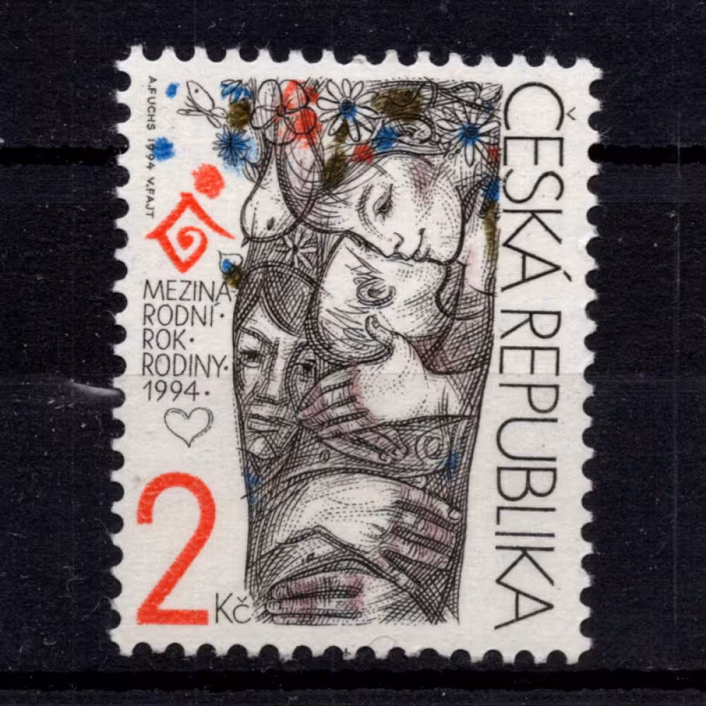 Stamp Czechia, Pof.31 (Mi. 31), MNH, 2 Kč