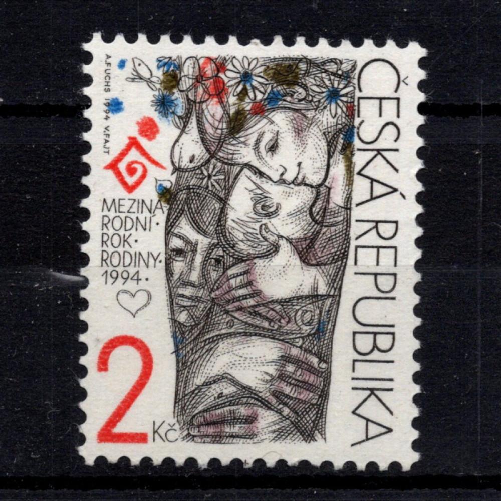 Briefmarke Tschechische Republik, Pof.31 (Mi. 31)**, 2 Kč