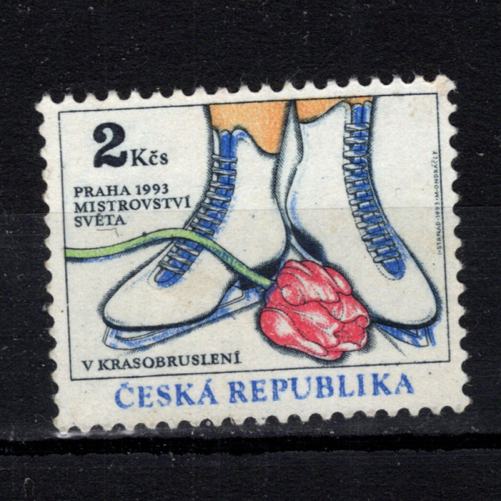 Stamp Czechia, Pof.2 (Mi. 2), MNH, 2 Kčs