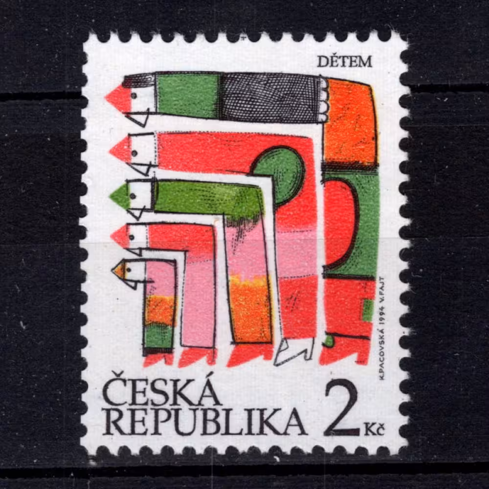 Známka ČR, Pof.41**, 2 Kč