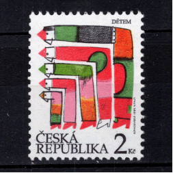 Sello Chequia, Pof.41 (Mi. 44), MNH, 2 Kč