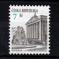 Briefmarke Tschechische Republik, Pof.60 (Mi. 60)**, 7 Kč