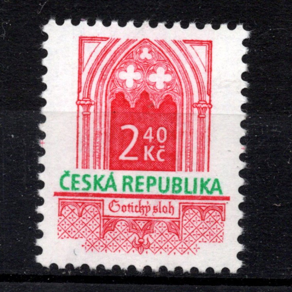 Briefmarke Tschechische Republik, Pof.89 (Mi. 92)**, 2.4 Kč