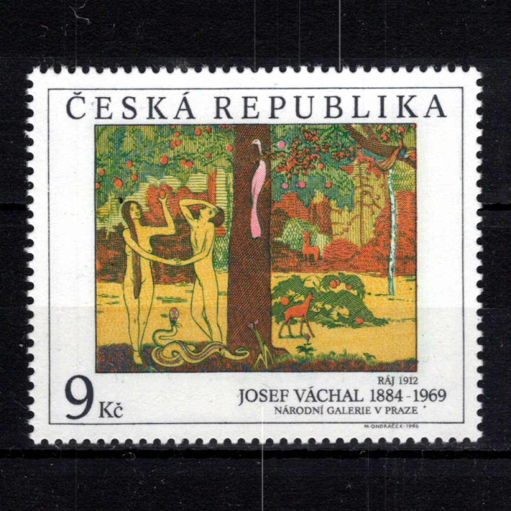 Známka ČR, Pof.129**, 9 Kč