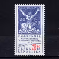 Sello Chequia, Pof.133 (Mi. 133), (*), 3.6 Kč