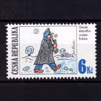Sello Chequia, Pof.155 (Mi. 155), (*), 6 Kč