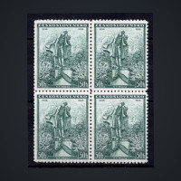 Block of four Czechoslovakia, Pof.298 (Mi. 345), MNH, 50h