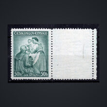 Známka s kupóny ČSR, Pof.295**, 50+50h