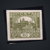 Stamp Czechoslovakia, Pof.19 (Mi. 21), (*), 80h