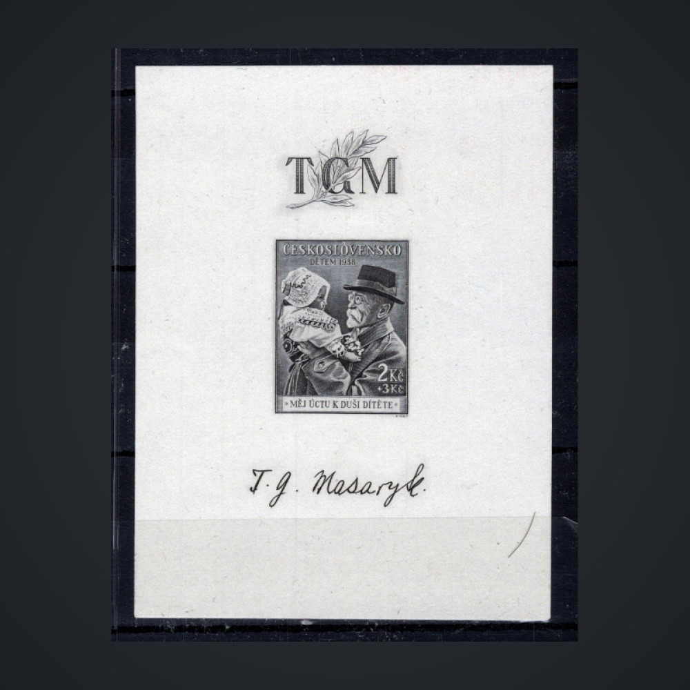 Block Czechoslovakia, Pof.A335 (Mi. BL3), MH, 2 + 3 Kč