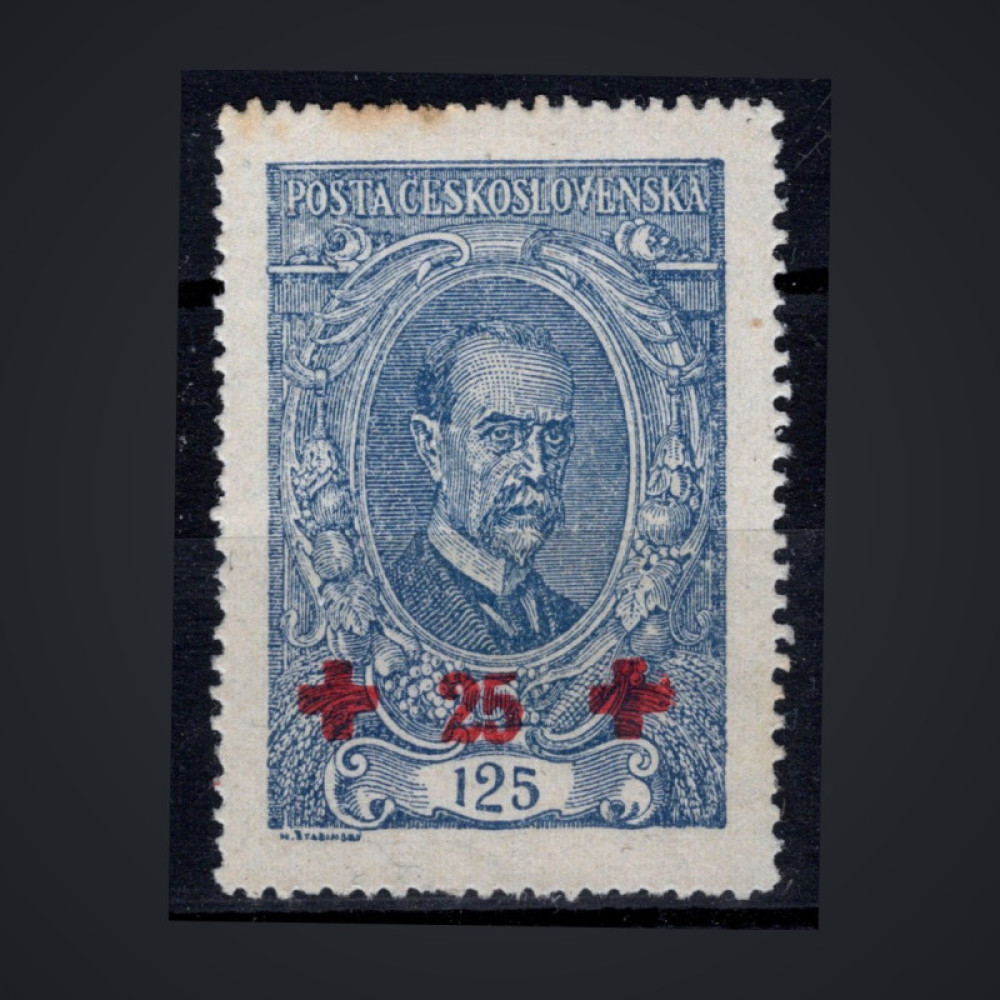 Stamp Czechoslovakia, Pof.172 (Mi. 198), MH, 125+25h