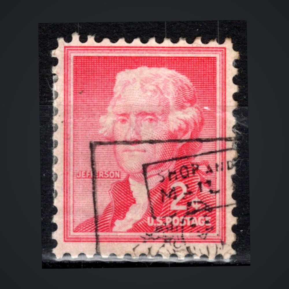 Corner block of stamps United States, Mi.654Ax (SG 1031), Used #, 2 ¢
